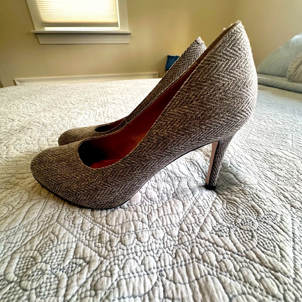 Wool Herringbone Heels